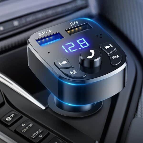 Transmisor Bluetooth 5.0 Fm Adaptador Radio Mp3 Usb rapida
