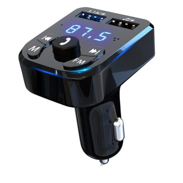 Transmisor Bluetooth 5.0 Fm Adaptador Radio Mp3 Usb rapida