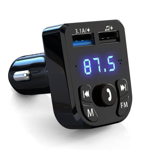 Transmisor Bluetooth 5.0 Fm Adaptador Radio Mp3 Usb rapida