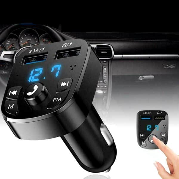 Transmisor Bluetooth 5.0 Fm Adaptador Radio Mp3 Usb rapida