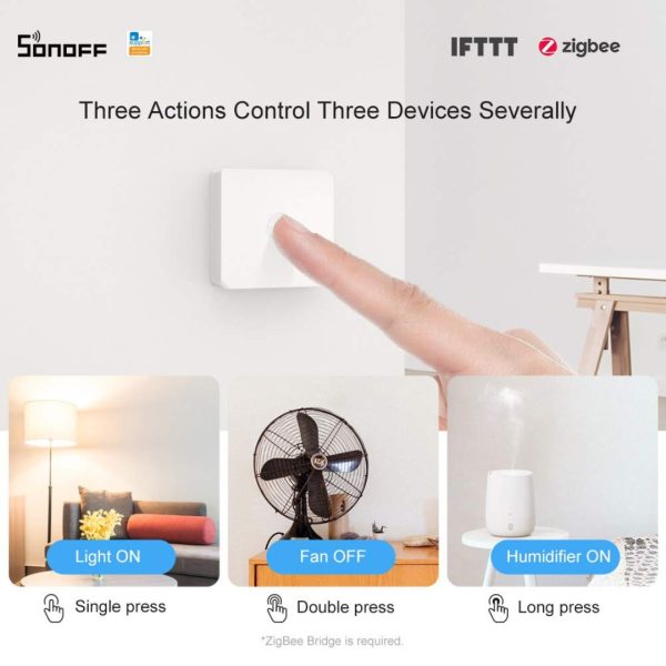 Interruptor SONOFF SNZB-01 Zigbee Switch inalambrico inteligente mini smart