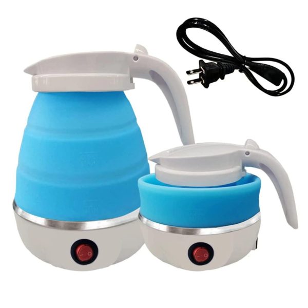 Tetera Electrica Plegable 600ml Silicona Para Viaje Camping