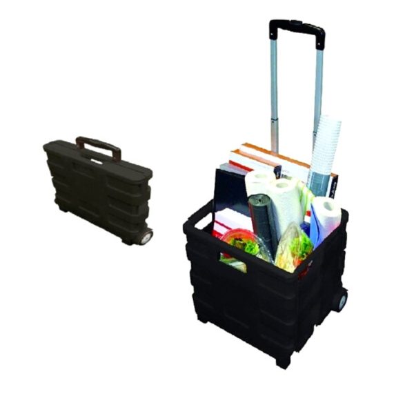 Canasta Con Ruedas Plegable 32 X 36 Resistente Para Compras