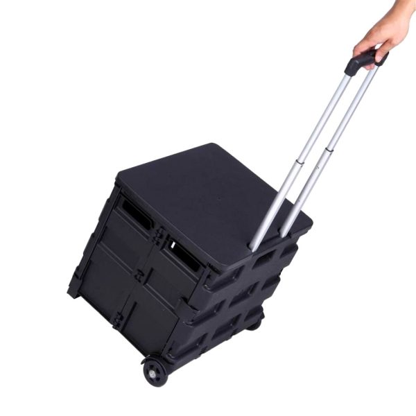 Canasta Con Ruedas Plegable 32 X 36 Resistente Para Compras