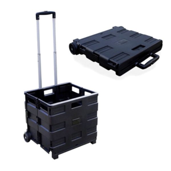 Canasta Con Ruedas Plegable 32 X 36 Resistente Para Compras