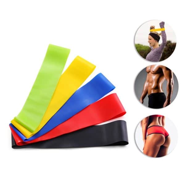 Bandas De Resistencia 5 Niveles Elastica Para Entrenamiento