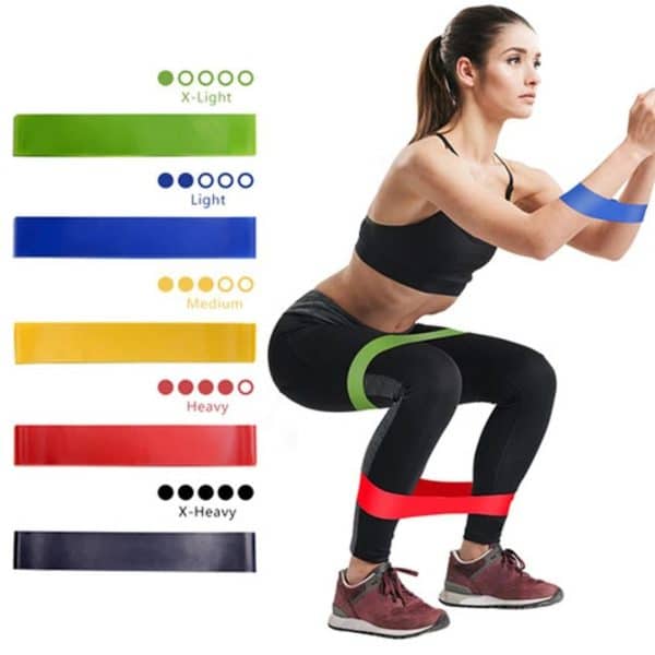 Bandas De Resistencia 5 Niveles Elastica Para Entrenamiento