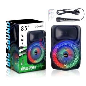 Parlante Amplificado Usb Bluetooth Luces Led Microfono - Accesorios - Ecuador