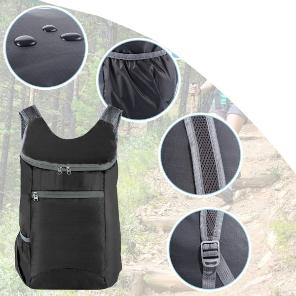 Mochila Plegable Ligera Impermeable Senderismo Exteriores