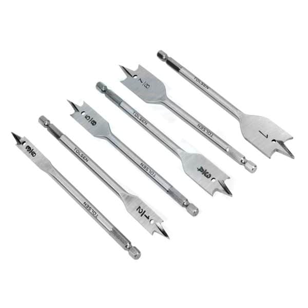 Juego De Brocas Aleta 6 Piezas Para Madera 3/8" A 1"