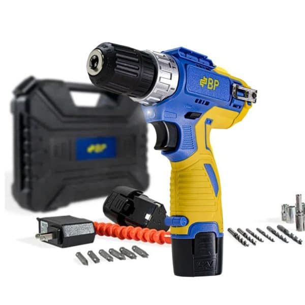 Taladro Atornillador Inalámbrico 3/8" 10 mm 12v Kit Completo