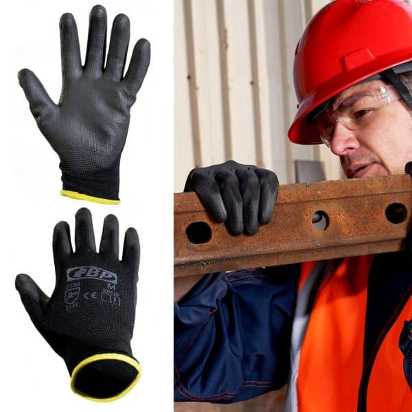 Guantes Seguridad Industrial de Latex Superficie Suave Texturizada Talla M