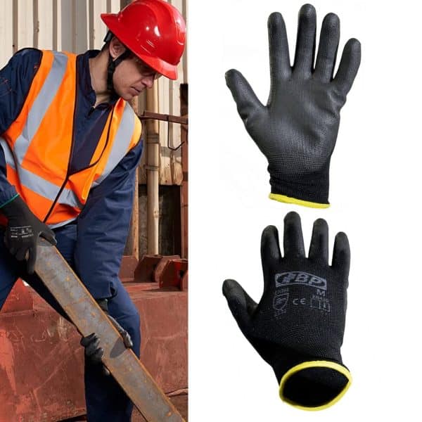Guantes Seguridad Industrial de Latex Superficie Suave Texturizada Talla M