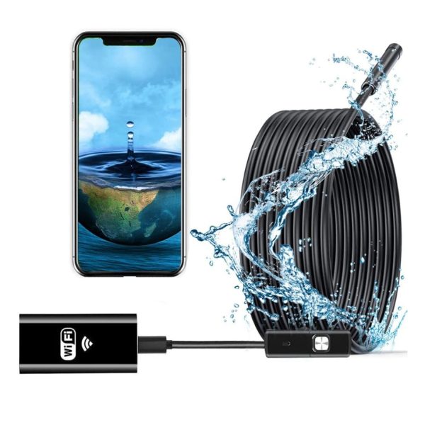 Camara Inalambrica Endoscopica Wifi Espia Flexible Android 10 Metros