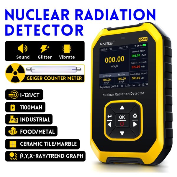 Detector de Radiación Nuclear Dosímetro Rayos X Y BETA Radioactividad