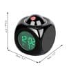Despertador Digital LCD Proyector Clima Temperatura Escritorio Hora Fecha Pantalla USB