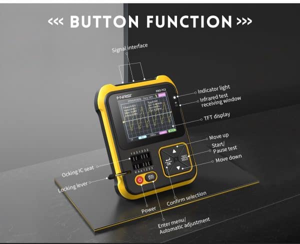 Osciloscopio digital multimetro DSO-TC2 Diodo Transistor Voltaje LCR PWM