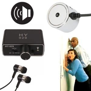 Micrófono De Contacto Profesional Pared Escucha Audio Puerta Espia Supersensible - Audio y Video - Ecuador