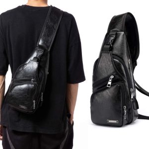 Mochila Bolso Pecho Impermeable Antirrobo Orificio Audio Usb - Novedades - Ecuador