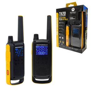 Motorola 2 Walkie Talkie 56km 22Canales 121Códigos Ip54 T470 - Industrial - Ecuador