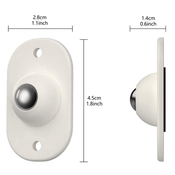 Ruedas Muebles Rodillo de Acero Inoxidable Autoadhesiva Universal Carga Fuerte Hogar