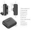Microfono Inalambrico Dual Doble Celular Audio Reduccion Ruido Profesional Tipo C