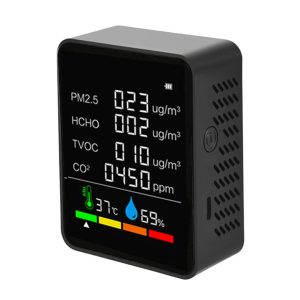 Medidor de Calidad de Aire PM2.5 HCHO CO2 TVOC Temperatura Humedad