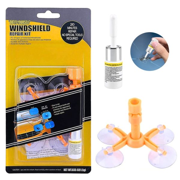 Kit De Reparación Parabrisas Vidrios Jeringas De Presión Kit Completo