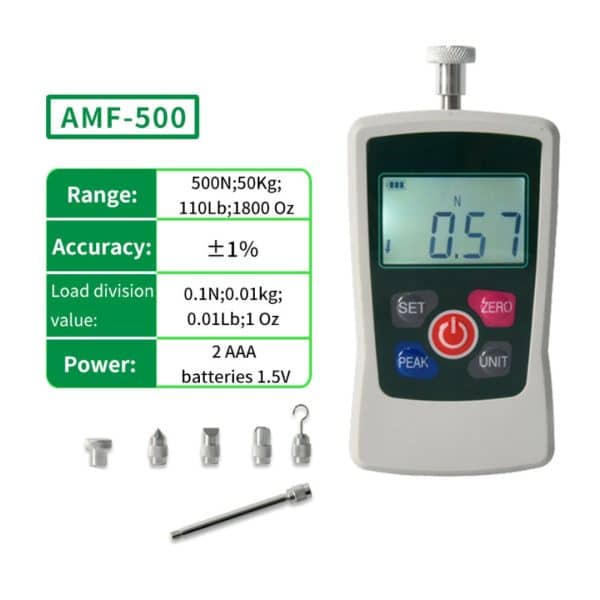 Dinamómetro Digital Portátil Medidor De Fuerza Amf-500