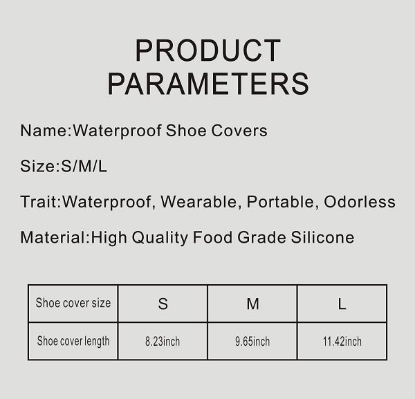 Cobertor De Zapatos Silicona Talla M Y L Elástico Antilluvia