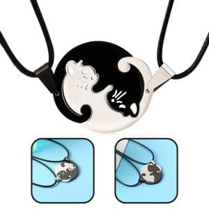 Cadena Pareja Gatos Novios Amor Dije Acero Inoxidable Chic - Novedades - Ecuador