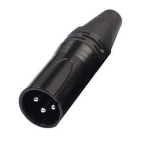 Conector Canon Plug Xlr Macho De Calidad Para Soldar Negro - Cables - Ecuador