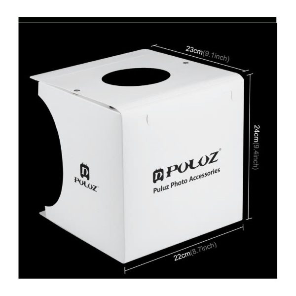 Mini Caja De Luz Plegable Estudio Fotografico 23x23 Luz Led