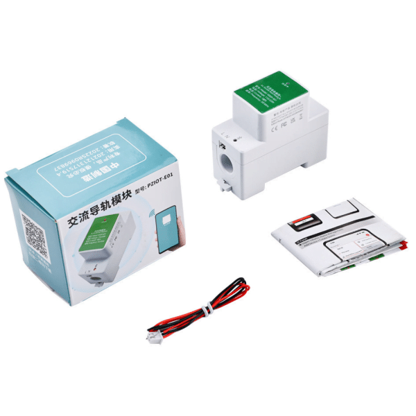 Medidor Consumo Energia Electrica Para Riel Din Wifi 100a