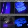 Linterna Luz Ultra Violeta | Portátil Ligera Aluminio Zoom