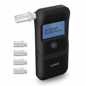 Alcoholimetro Lysto Portatil Digital de alcohol por aliente pantalla LCD alarma con boquilla