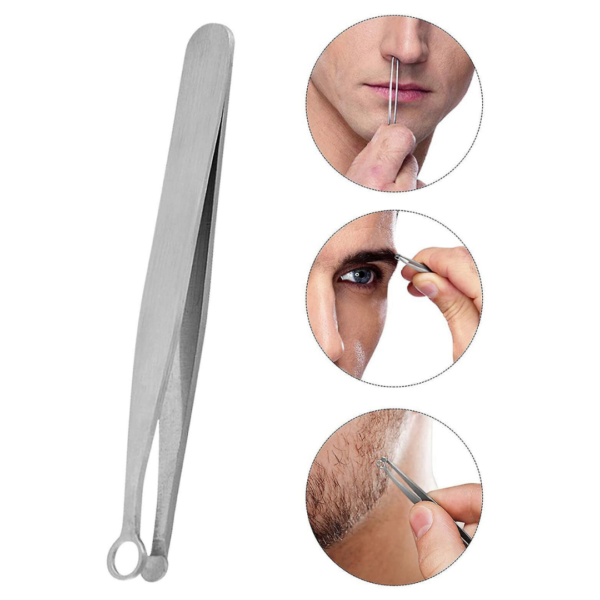 Pinzas Universales para Recortar Pelo de Nariz Acero Inoxidable Cejas Manicura