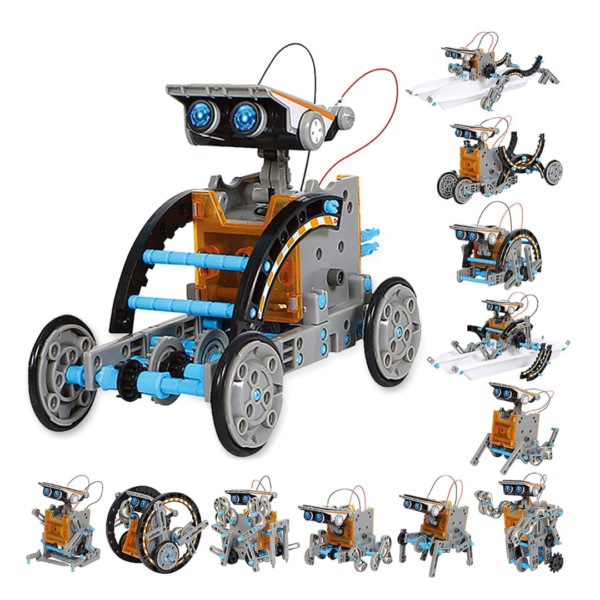 Kit Robot Solar 12 en 1 Ciencia Aprendizaje Educativo con Energia Solar
