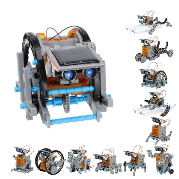 Kit Robot Solar 12 en 1 Ciencia Aprendizaje Educativo con Energia Solar