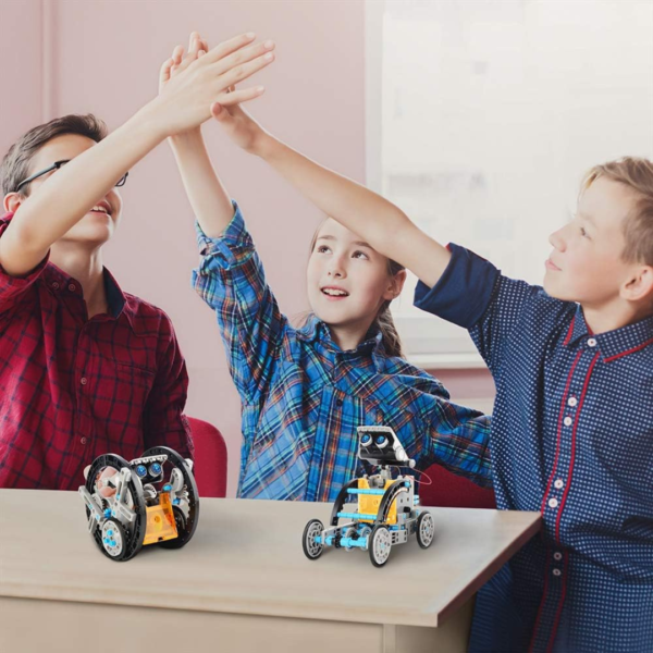 Kit Robot Solar 12 en 1 Ciencia Aprendizaje Educativo con Energia Solar
