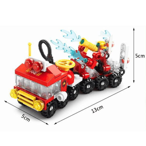 Lego Armable 6 en 1 Fuego Bombero Juguete Niños