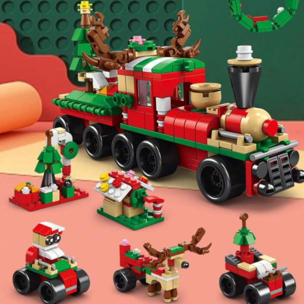 Lego 6 en 1 Tipo Tren de Navidad Juguete Niños Regalo Adorno