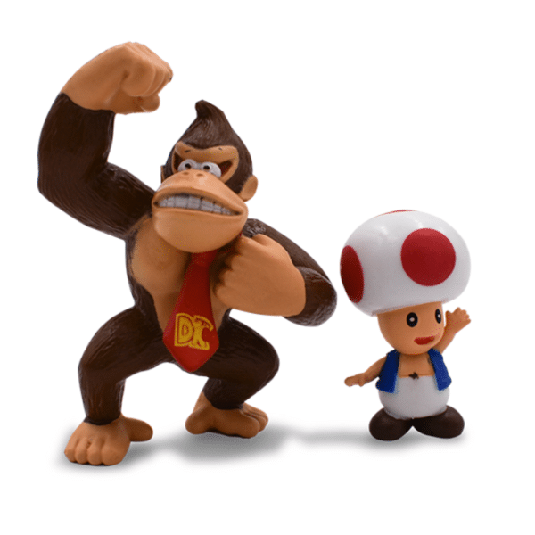 Kit 6 Figuras Super Mario Bros PVC Acción Juguete Luigi Yoshi Mario