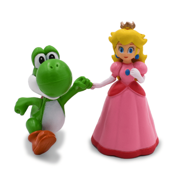 Kit 6 Figuras Super Mario Bros PVC Acción Juguete Luigi Yoshi Mario