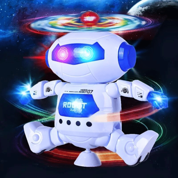 Robot Giratorio para Niños Juguete Baile Luz LED Musical Electrónico