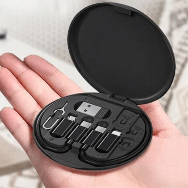 Kit Adaptador Carga Rápida Y Almacenamiento 60w USB C Micro USB OTG Iphone Cable Multifunción