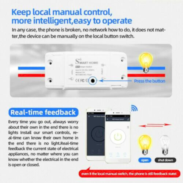 Smart Switch Wifi Tuya Alexa Google Rele Interruptor