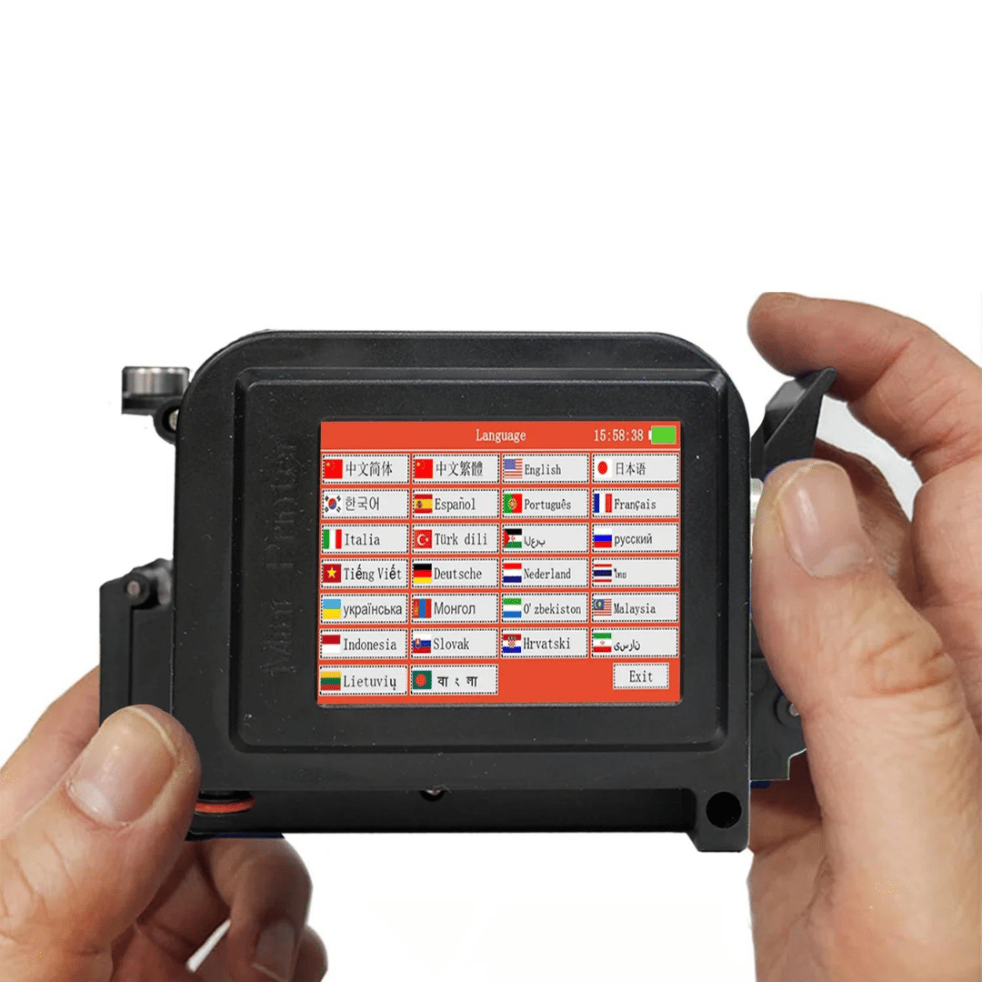 Mini Impresora de Inyección de Tinta Portátil Pantalla Táctil Etiquetas Fecha QR Lote Imagen - Novedades - Ecuador