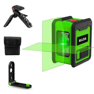 Medidor de Nivel Láser Verde 2 líneas Cruz Nivel Horizontal y Vertical Autonivelante con Accesorios - Industrial - Ecuador