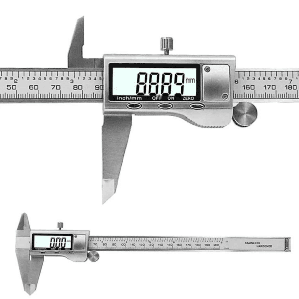 Calibrador Digital Pie De Rey Vernier Metalico con Estuche 8" 200mm